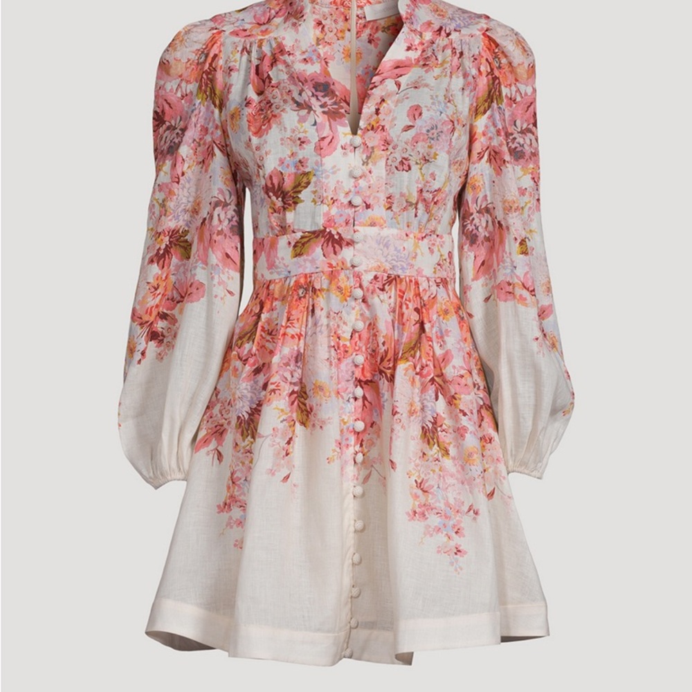 Zimmermann
Devi Mini Dress In Floral Print
